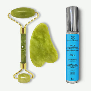 Rouleau & Gua Sha de Jade + Acide Hyaluronique Intense