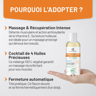 Huile de Massage – Récupération et Détente Musculaire