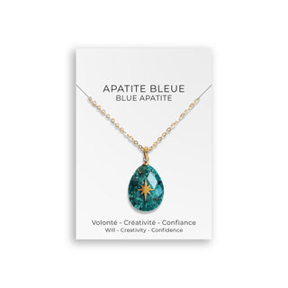Collier Apatite Bleue