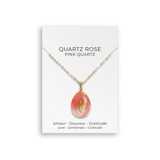 Collier Quartz Rose
